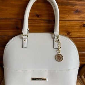 Anne Klein Dome Cream Handbag